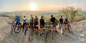 Bicycle ride organised with local youth at the Aqueduct of El Hospital Photo